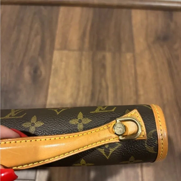 Vintage Louis Vuitton Monogram Bel Air Hand bag  Satchel in Brown and Tan Trim - Picture 8 of 10